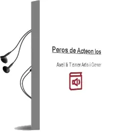 Descargar AudioLibro Peros de Acteon, los de Avel Li (Tisner) Artis I Gener año 1985