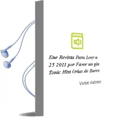 Descargar AudioLibro Eñe Revista para Leer nº 25 (2011): Por Favor, un gin Tonic. Hist Orias de Bares de Varios Autores año 2011