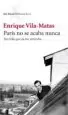 AudioLibro Paris no se Acaba Nunca de Enrique Vila Matas